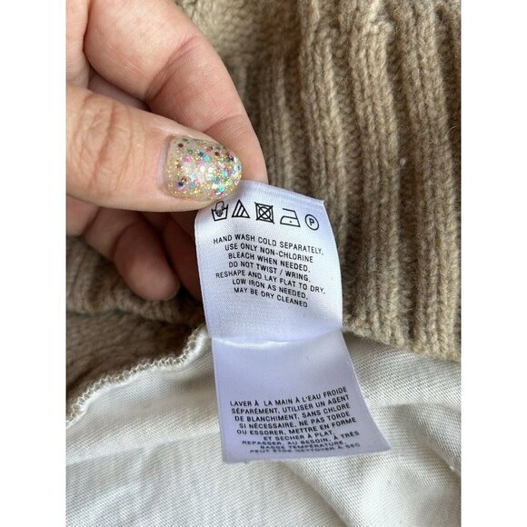 Anthropologie Pilcro and the Letterpress Wool Cable Knit Boho Pullover Sweater M - Picture 9 of 9